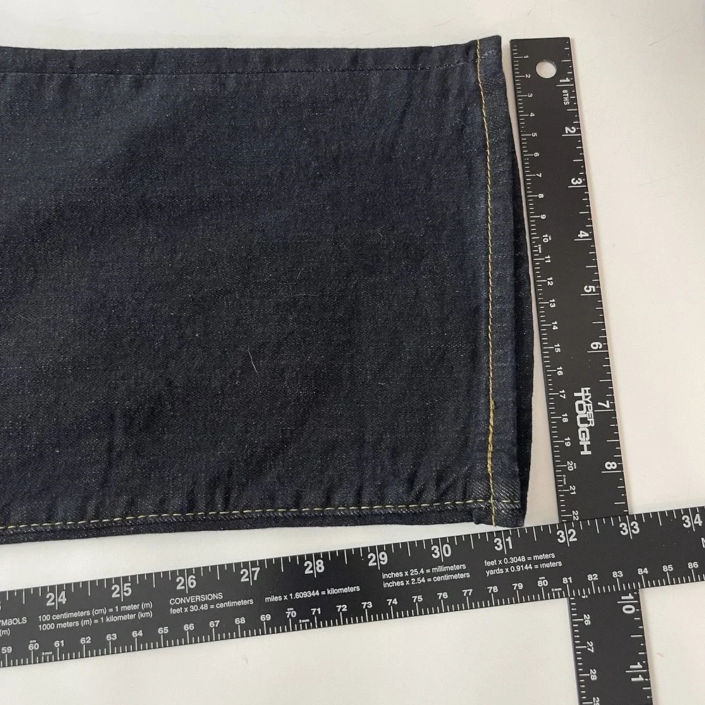Levis 501 Jeans Mens 36x32 Black Original Button Fly Stretch Denim Grunge NEW
